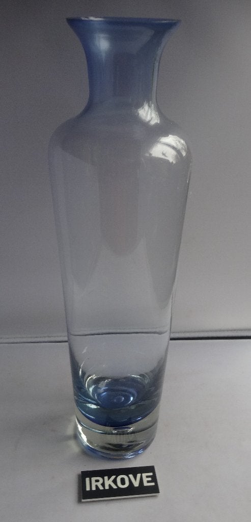SLANKE KRISTALLEN VAAS * Blauw *, 30 cm, Nieuw, Glas, Verzenden