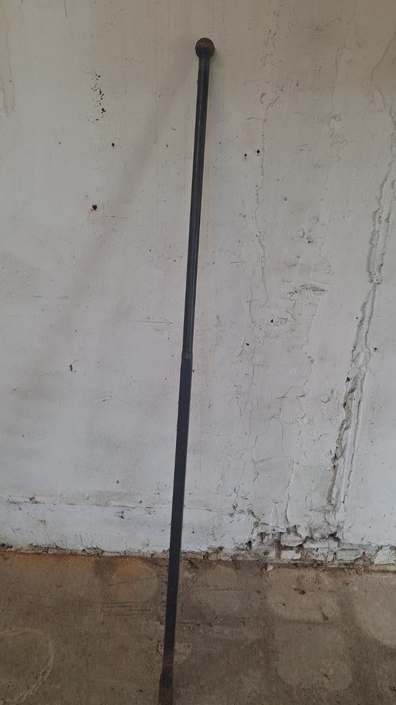 Stootijzer 2 meter lang, Ophalen, Gebruikt