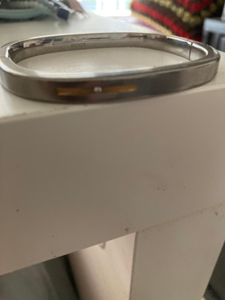 Titanium gematteerde armband v Boccia., Ophalen of Verzenden, Zo goed als nieuw, Overige materialen