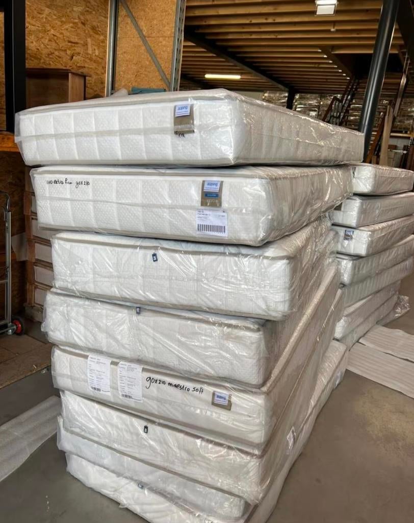 299,- euro AUPING SALE alle auping matrassen mline tempur, Ophalen, Doos, 100 cm of meer, Minder dan 35 cm