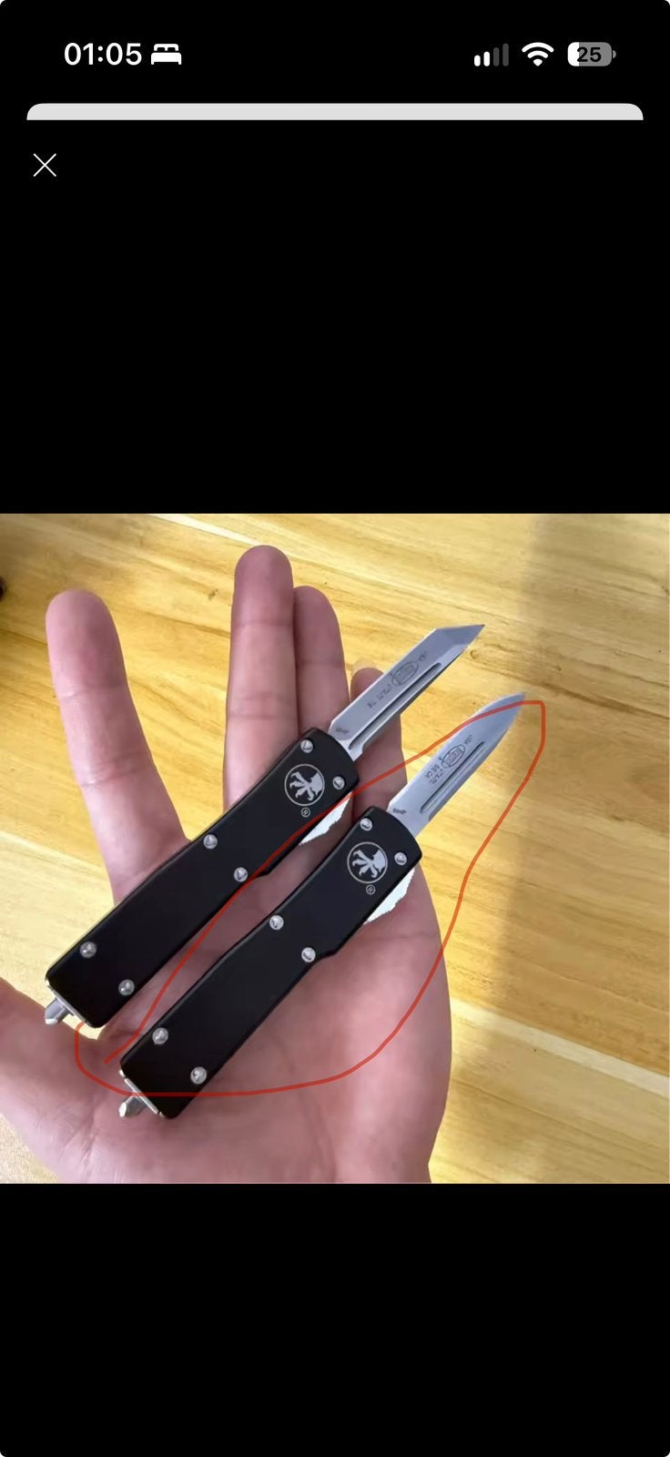 Gezocht! OTF micro tech of kershaw, Caravans en Kamperen, Ophalen of Verzenden, Zo goed als nieuw