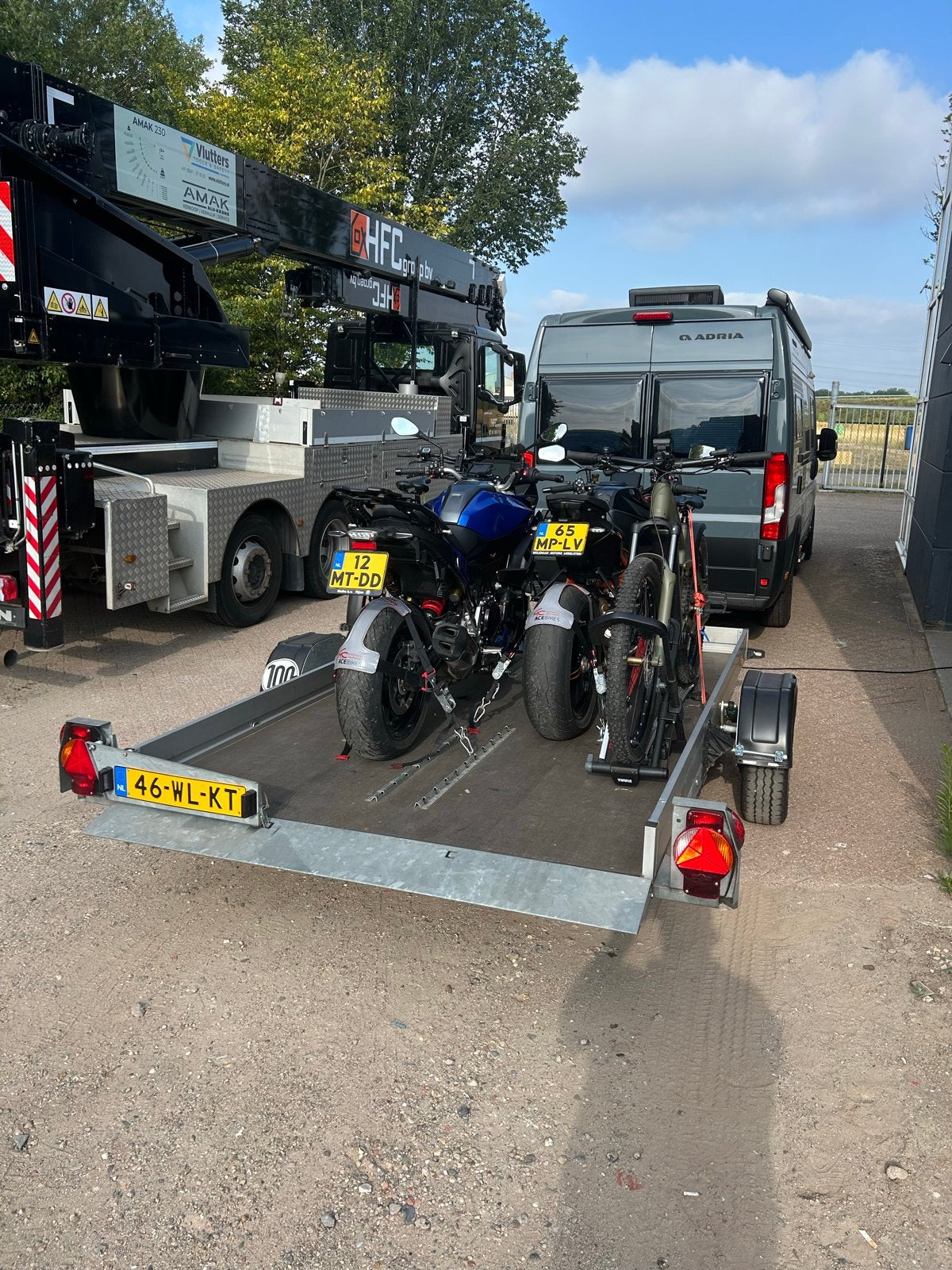 Afzakbare aanhangwagen / motortrailer Humbaur HkT 1800 -, Ophalen, Zo goed als nieuw