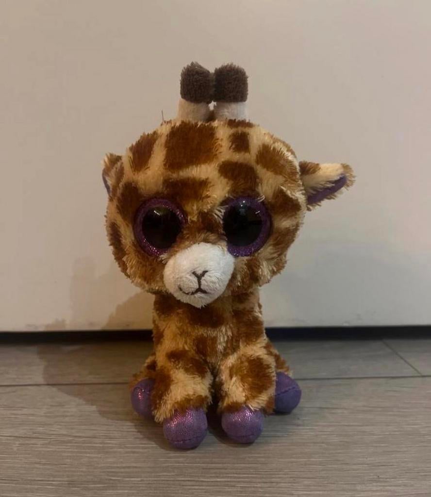 Ty Beanie Boo Giraf Knuffel, Giraf, Ophalen of Verzenden, Zo goed als nieuw, Wasbaar