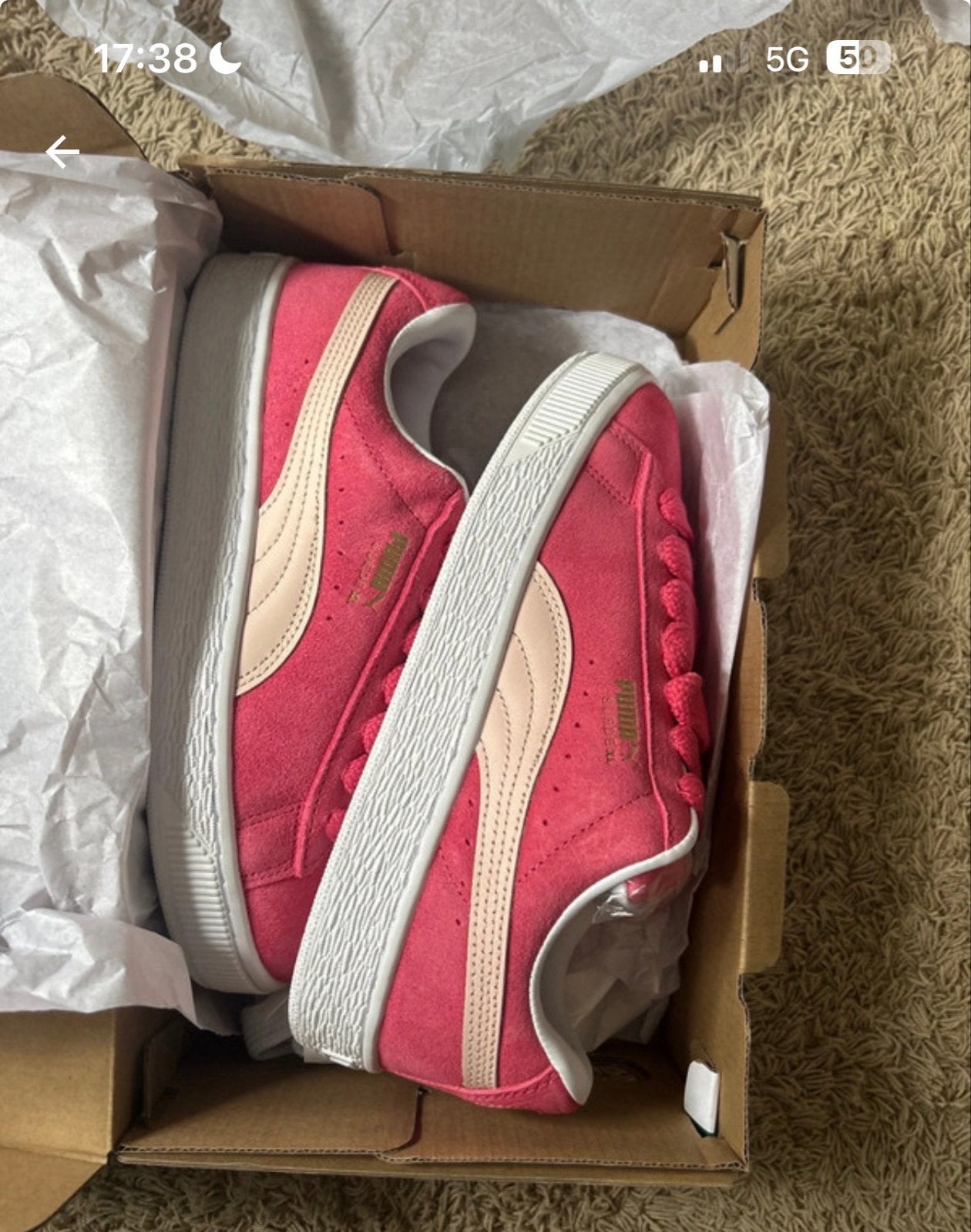 Puma Suede Platform sneakers roze - Maat 37.5, Ophalen of Verzenden, Nieuw, Roze, Sneakers of Gympen