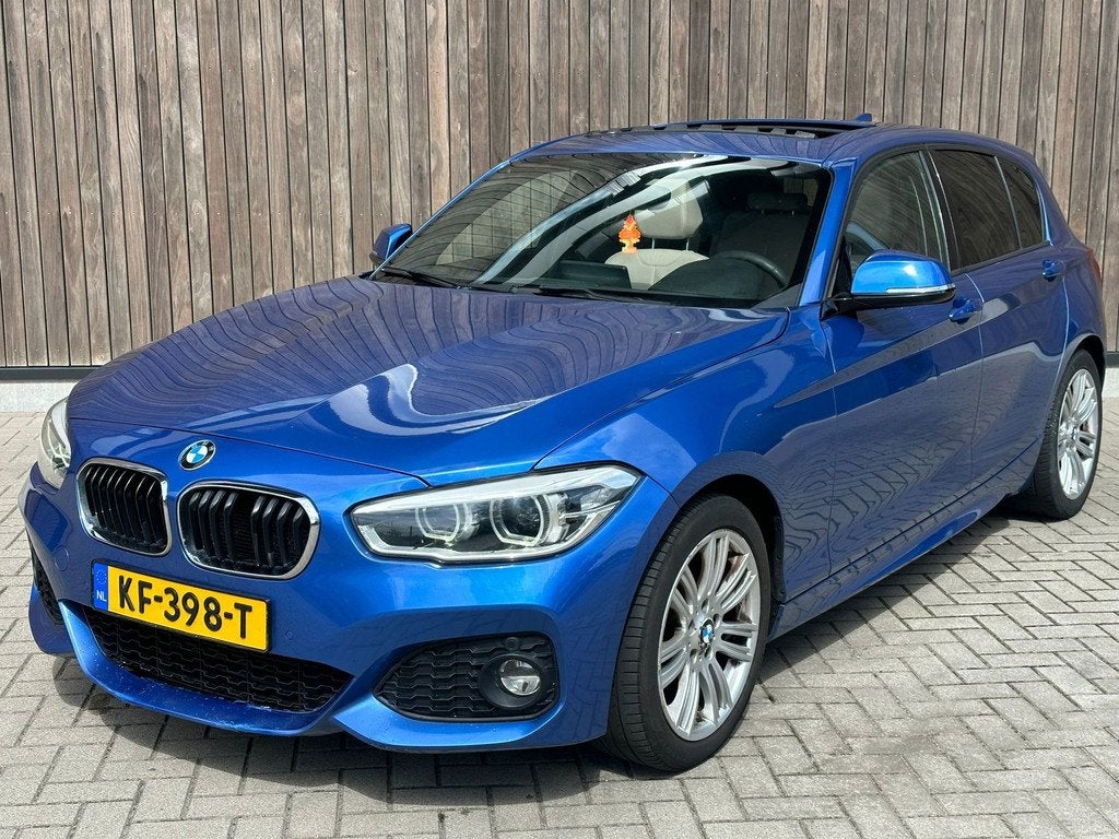 BMW 1-serie 120d M Sport | NAVI | XENON | LEDER |, Auto's, 1-Serie, Achterwielaandrijving, Blauw, 23 km/l