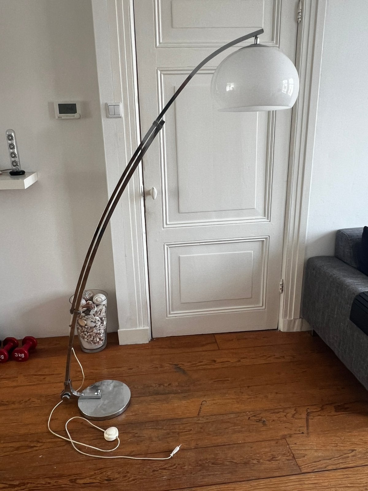 Design lamp wit jaren ‘70, Ophalen of Verzenden, Zo goed als nieuw, Minder dan 100 cm