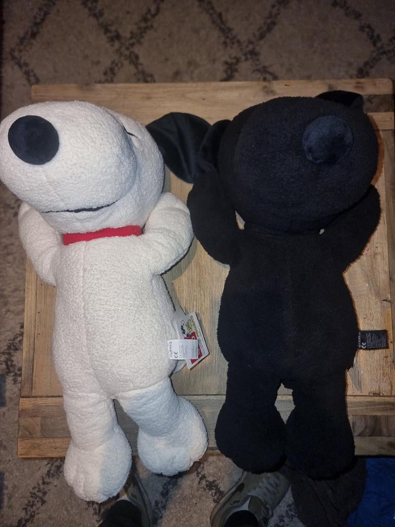 Uniqlo Kaws Peanuts Snoopy Knuffels - Wit & Zwart, Overige merken, Overige karakters, Middelgroot (20 tot 80 cm), Wit