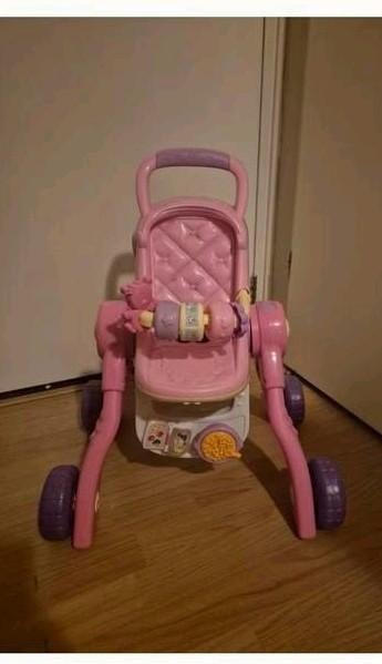 Te koop   Little love 3 in 1 poppenwagen van Vtech, Kinderen en Baby's, Speelgoed | Vtech, Ophalen of Verzenden, Zo goed als nieuw
