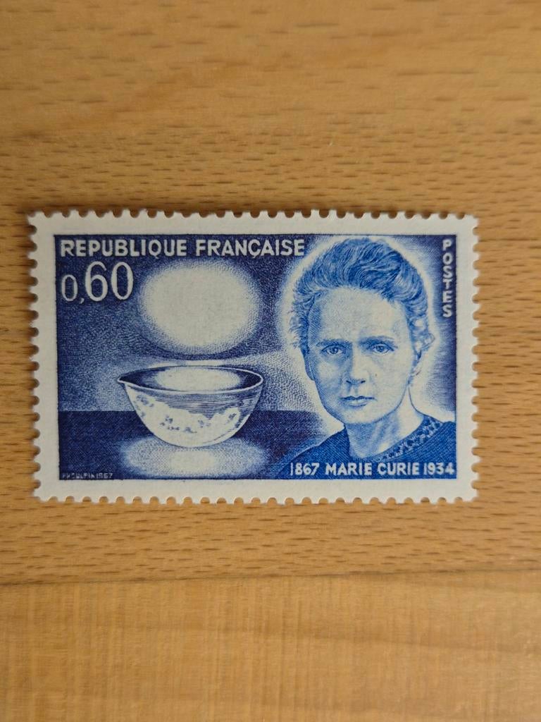 Frankrijk 1967 Madame Curie, Postzegels en Munten, Ophalen of Verzenden, Overige landen, Postfris