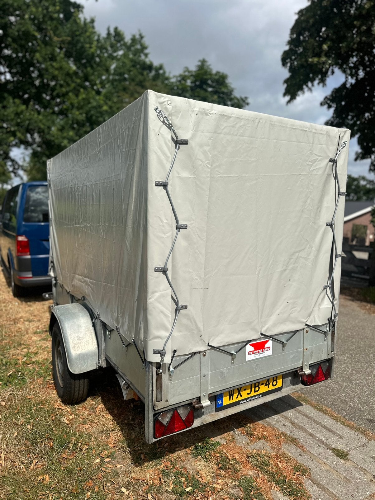 Super Anssems gesloten enkelas aanhanger !!!, Auto diversen, Aanhangers en Bagagewagens, Ophalen of Verzenden, Zo goed als nieuw