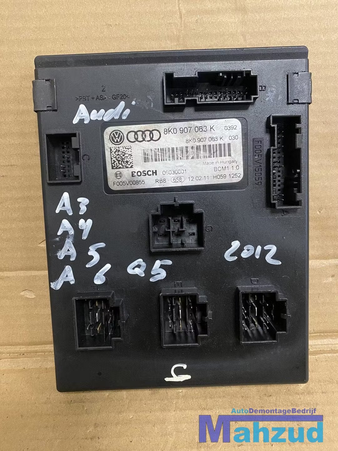 AUDI A4 A5 B8 Boordnet BCM Module 8K0907063K, Gebruikt, AUDI AG, Auto-Union-Strasse 1
85045  Ingolstadt, DE, Kundenbetreuung@audi.de