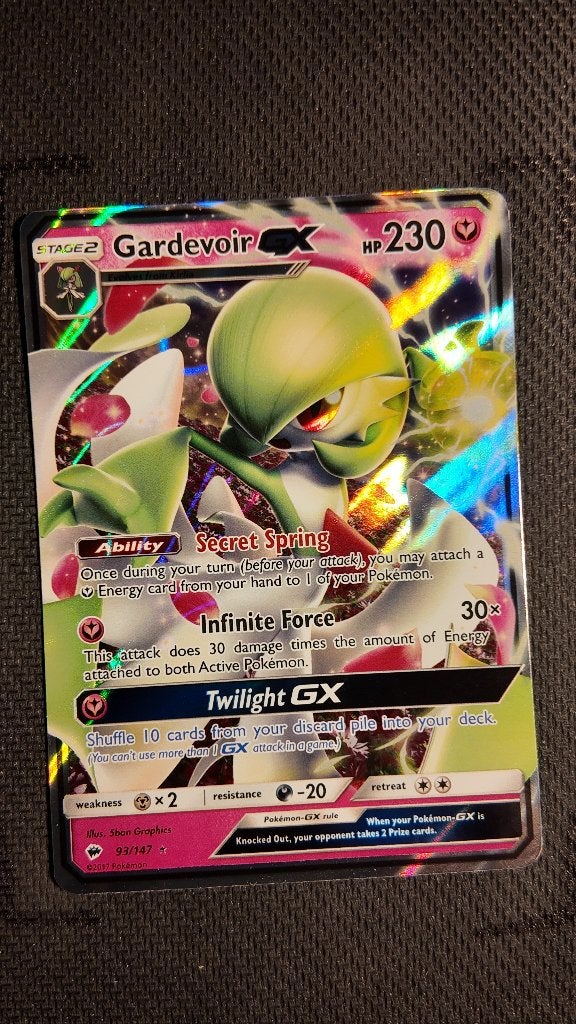 Gardevoir-GX 93 Burning Shadows | Pokemon kaart, Ophalen, Losse kaart, Foil