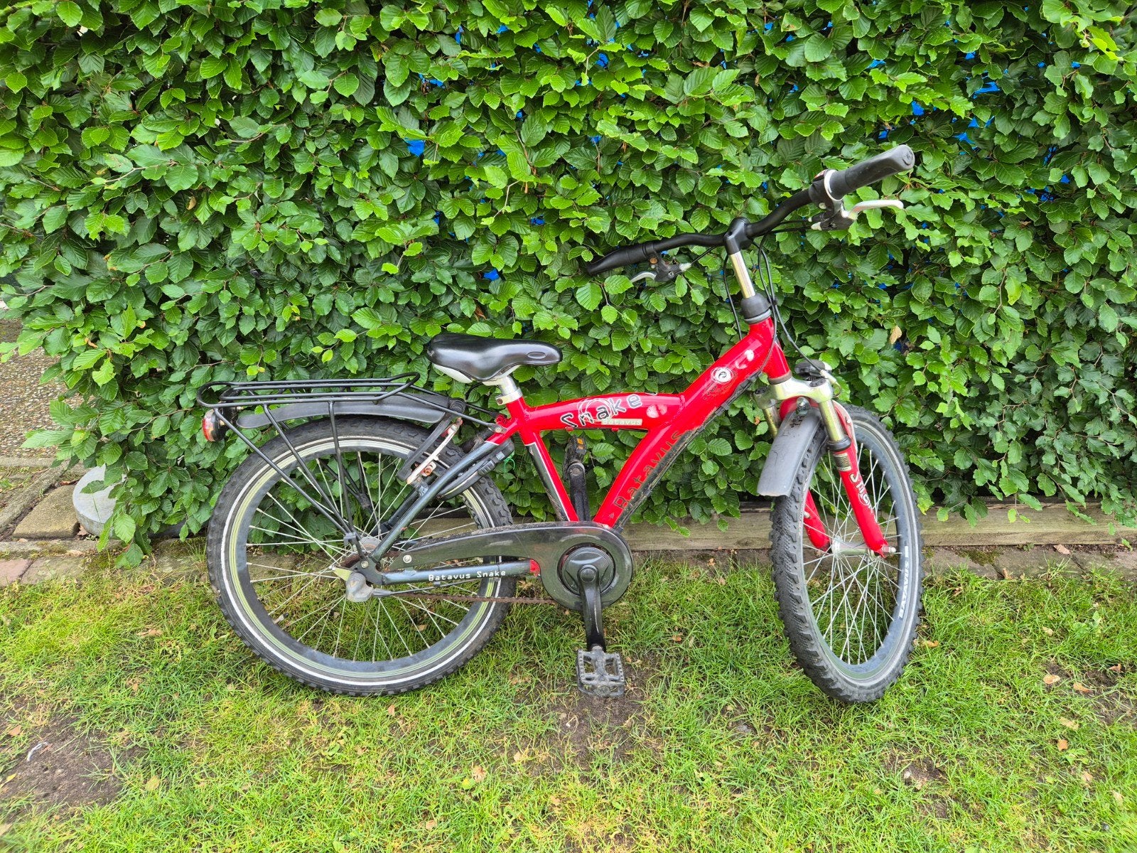 Batavus Snake kinderfiets - Rood - 22 inch, Ophalen, Gebruikt, Batavus, Terugtraprem