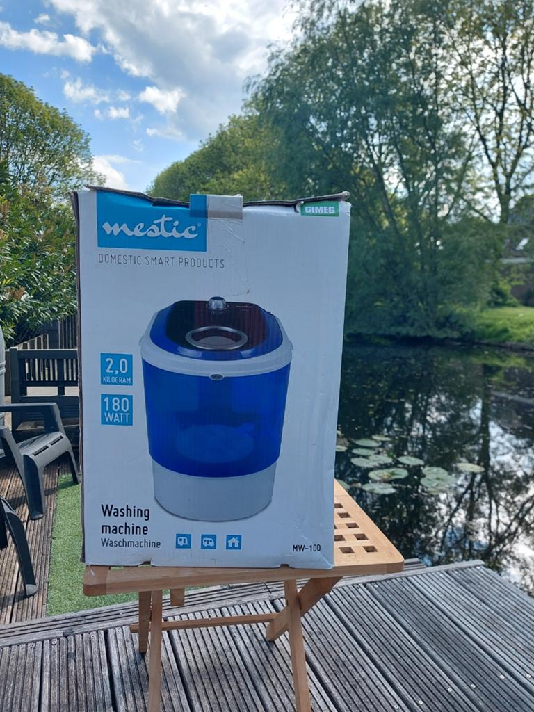 Mestic wasmachine MW 100 180 watt, Caravans en Kamperen, Kampeeraccessoires, Ophalen, Zo goed als nieuw
