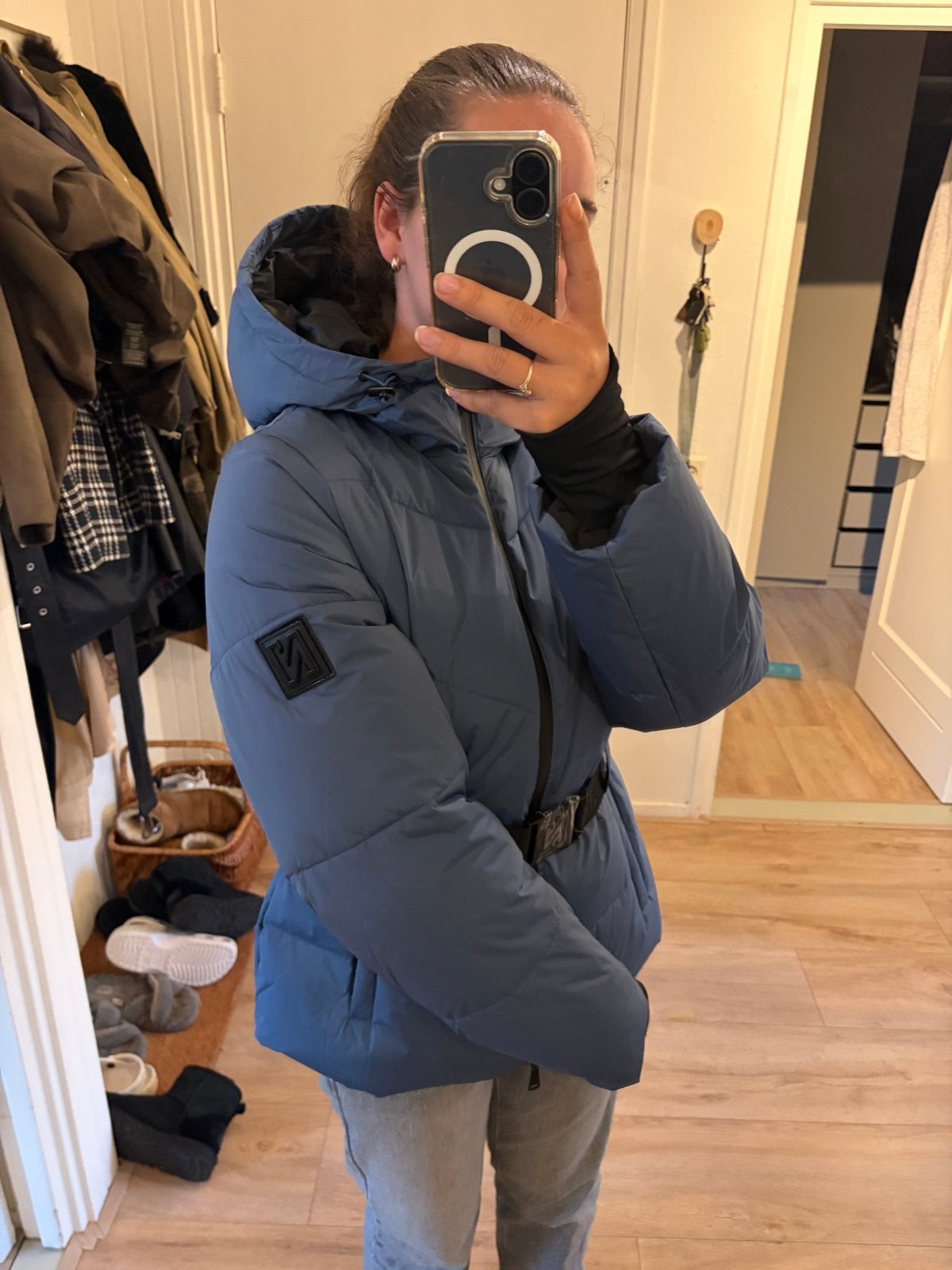 Nieuwe NIKKIE Dames Wintersport Jas - Dusty Blue, Kleding | Dames, Ophalen of Verzenden, Nieuw, Maat 38/40 (M), Jack