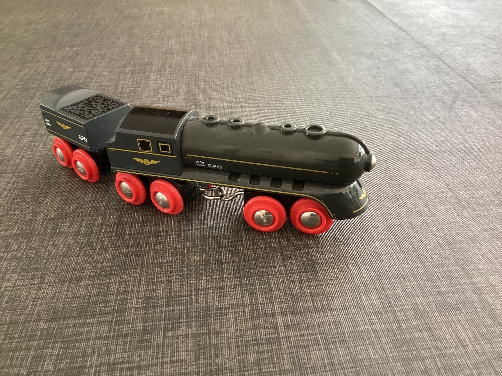 Brio nr 33697 hoge snelheidstrein met kolentender, Ophalen of Verzenden, Zo goed als nieuw