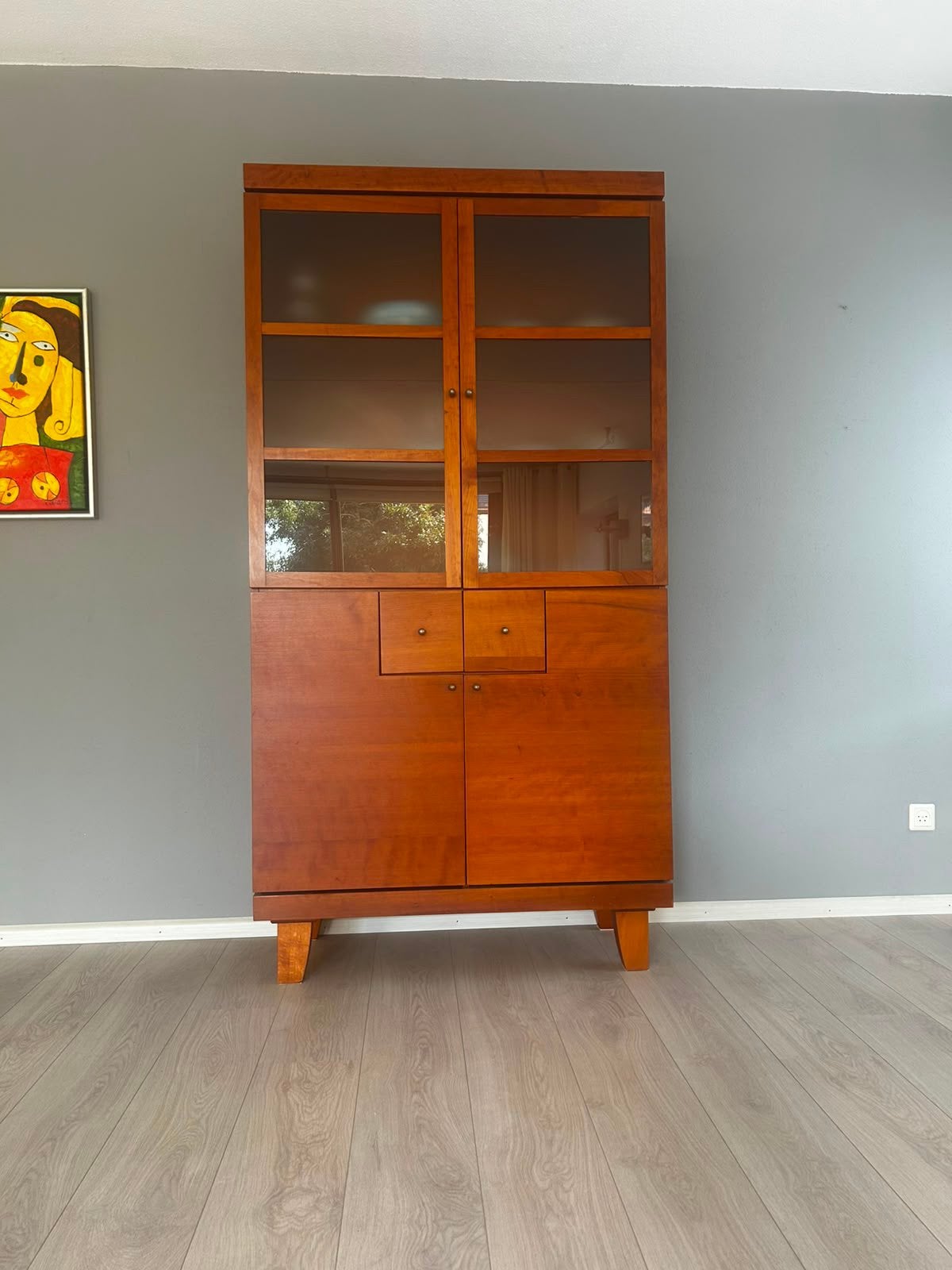 Kersenhouten kast zeer goede staat, Huis en Inrichting, Ophalen, 200 cm of meer, Zo goed als nieuw, Kersenhout