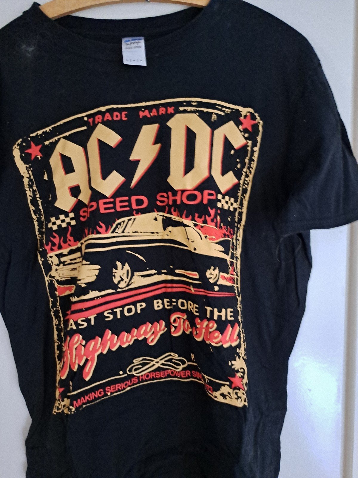 ACDC band shirt, Verzenden, Zwart