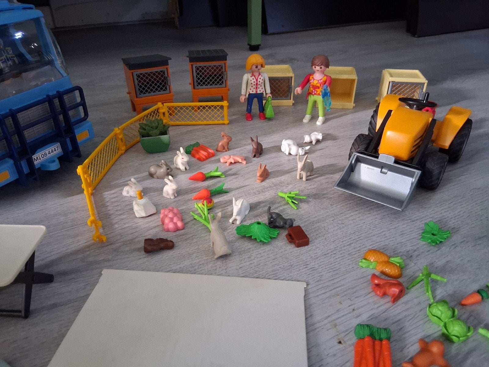 Grote Playmobil set: Camper, vrachtwagen, tractor & meer!, Gebruikt, Complete set, Voertuig, Ophalen of Verzenden