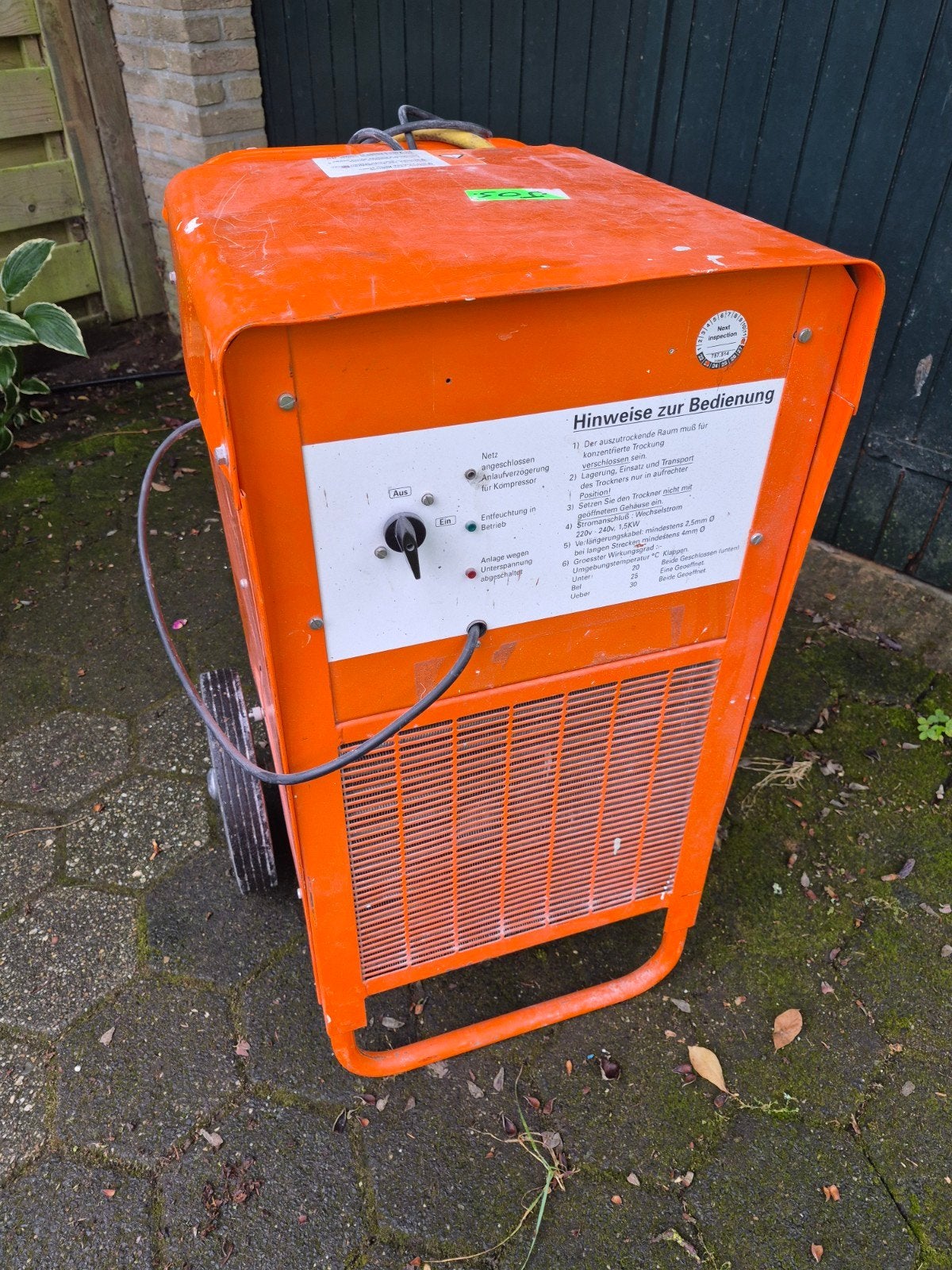 Ebac MK11 bouwdroger, Doe-het-zelf en Verbouw, Ophalen, Gebruikt