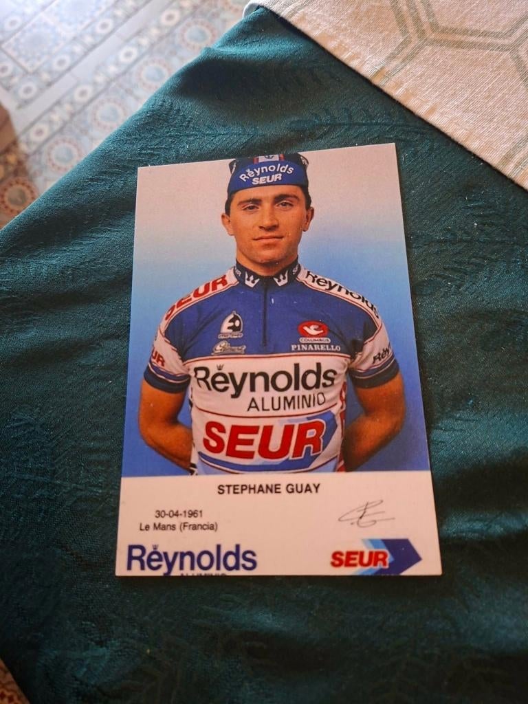 Fotoprint : Stephane Guay / Reynolds-Seur 1987, Verzenden, Zo goed als nieuw, Overige sporten, Poster, Plaatje of Sticker