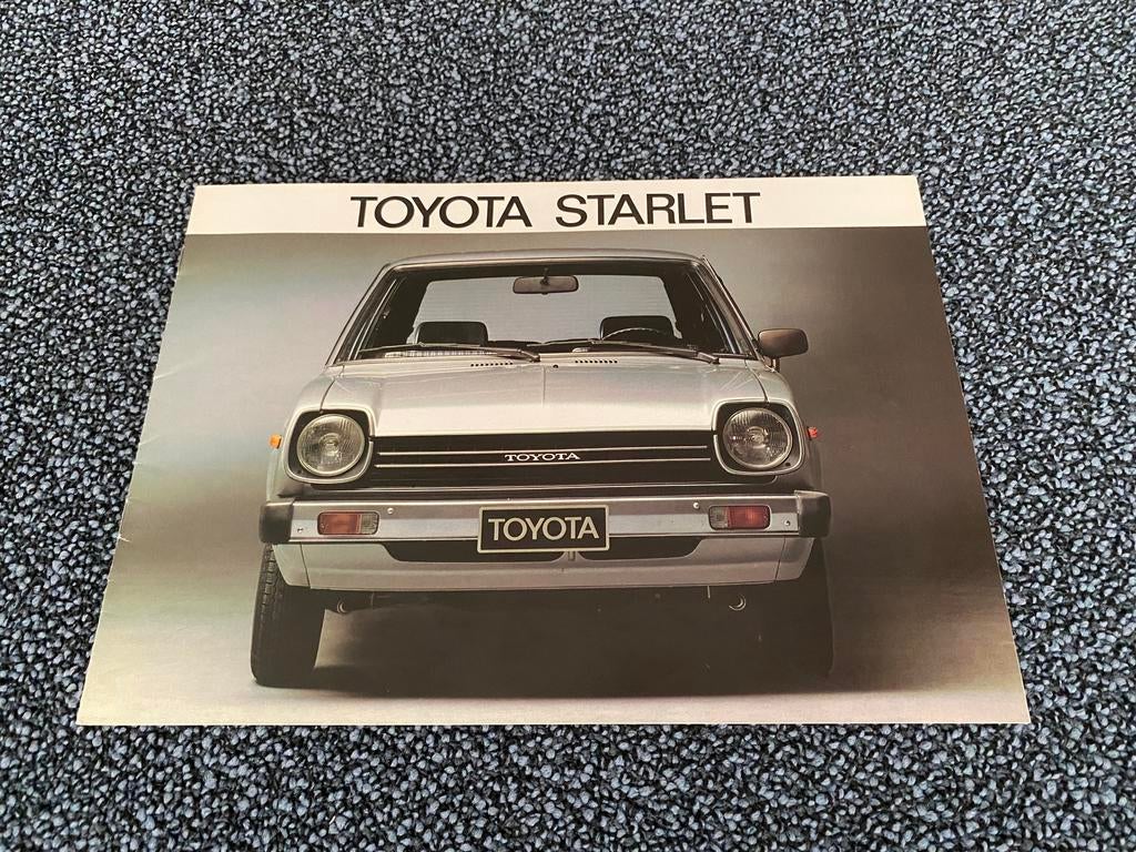 Toyota Starlet autofolder (1978), Boeken, Auto's | Folders en Tijdschriften, Gelezen, Toyota, Ophalen of Verzenden