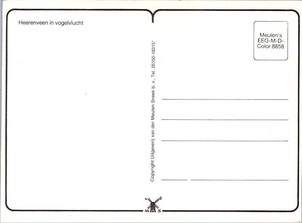Heerenveen - 7 oude ansichtkaarten, Verzamelen, Verzenden, 1960 tot 1980, Gelopen, Friesland