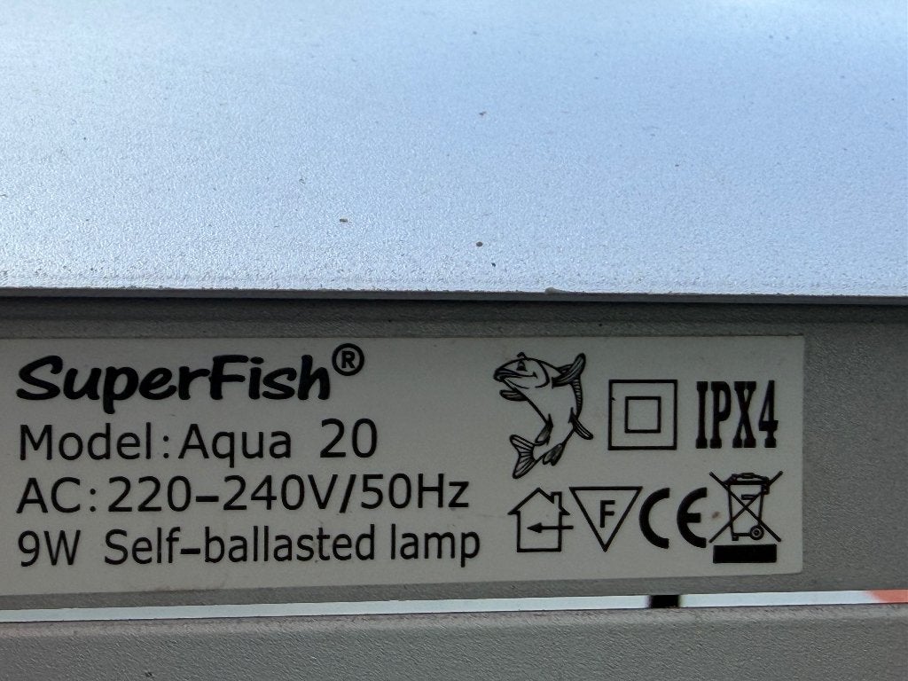 Aquarium superfish aqua 20, Ophalen, Gebruikt, Leeg aquarium, Superfish