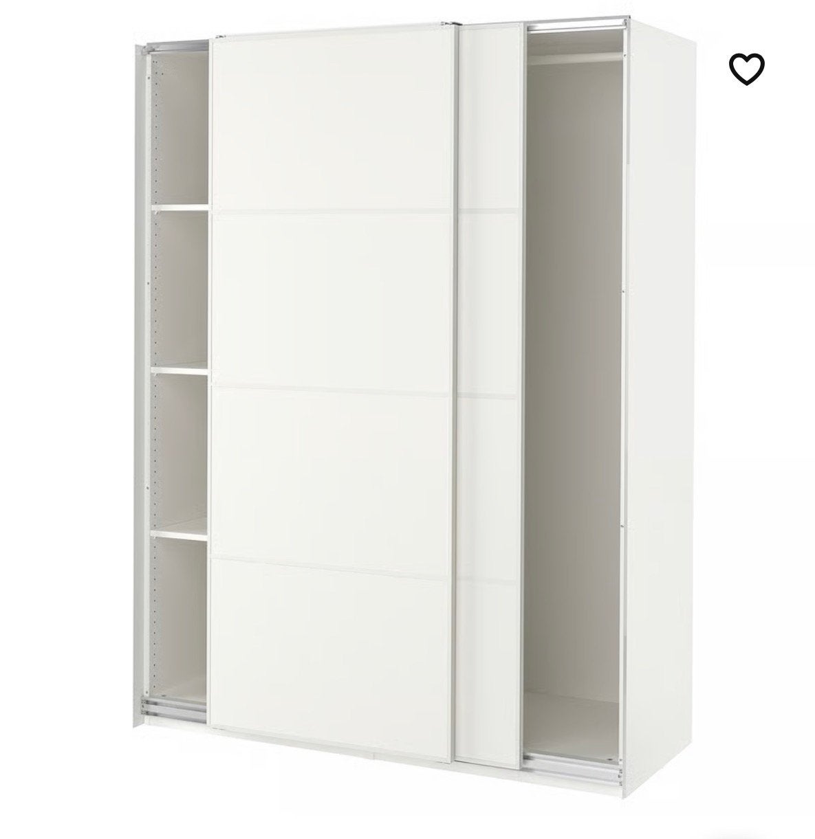Schuifdeuren set Ikea Mehamn 200 x 201, Ophalen, Gebruikt, 200 cm of meer, 200 cm of meer