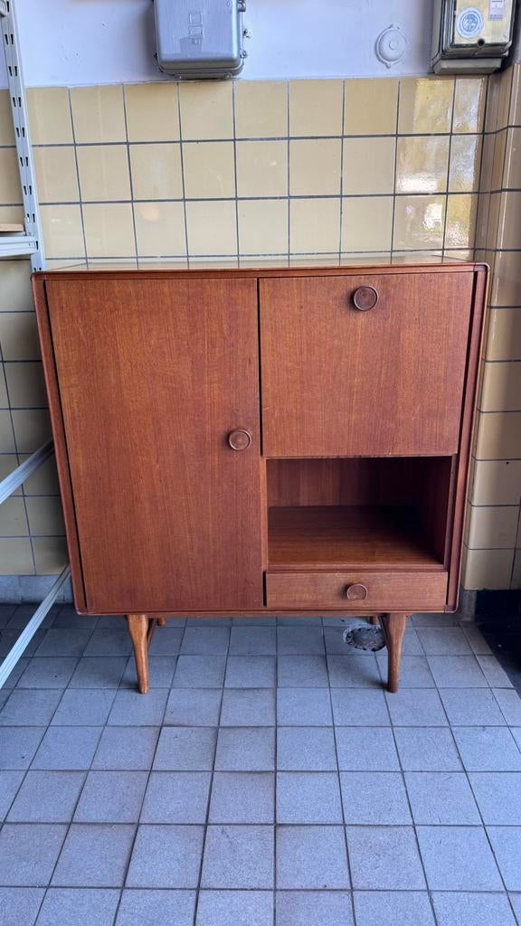 Fristho Franeker jaren 60 vintage design highboard Pastoe, Huis en Inrichting, Ophalen, Gebruikt, 25 tot 50 cm, 50 tot 100 cm