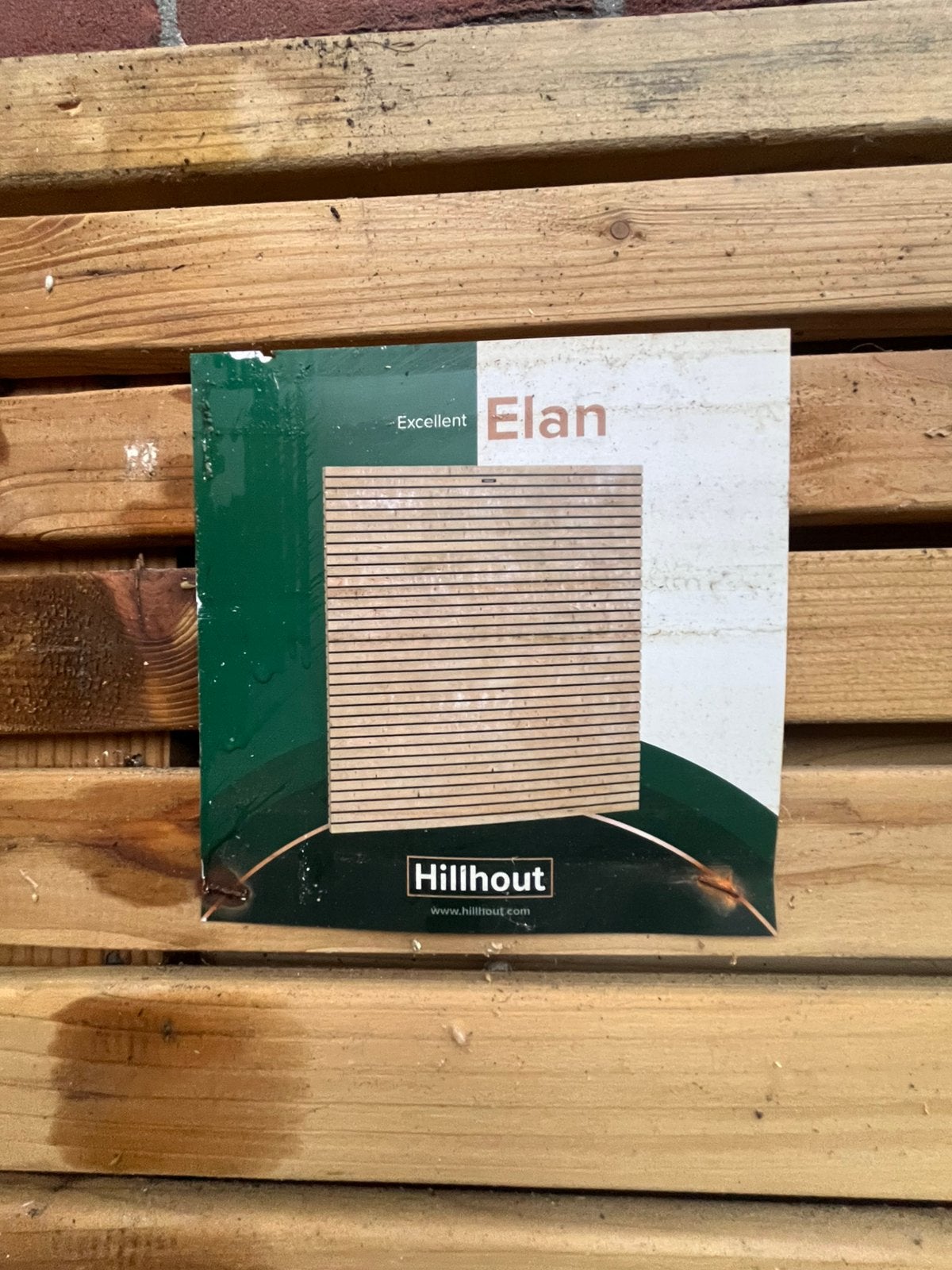 2 panelen hillhout elan, 1 tot 2 meter, Minder dan 3 meter, Ophalen of Verzenden, Zo goed als nieuw