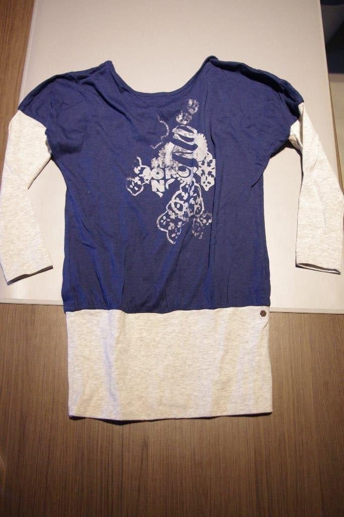 Nono jurk maat 110/116 (blauw en licht grijs), Gebruikt, Meisje, Ophalen of Verzenden, Nono