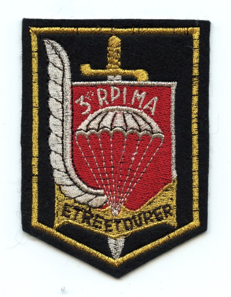 Franse marine patch 3 RPIMA SAS PARA, Verzamelen, Ophalen of Verzenden, Marine, Overige gebieden, Embleem of Badge