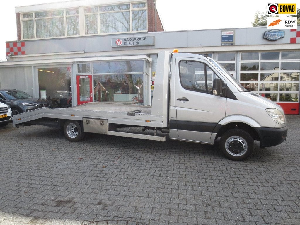 Mercedes-Benz 516CDI Oprijwagen met C rijbewijs met laadverm, Auto's, Euro 5, Zwart, 163 pk, Zilver of Grijs