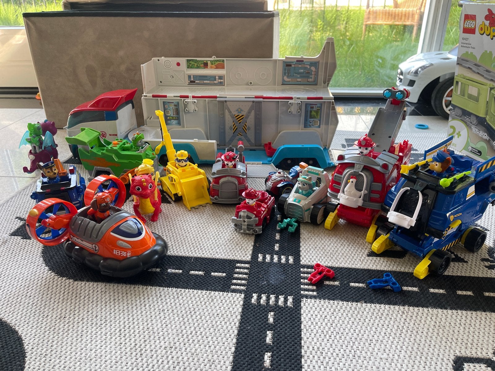 Grote Paw Patrol Speelgoed Collectie met Voertuigen, Ophalen of Verzenden, Gebruikt