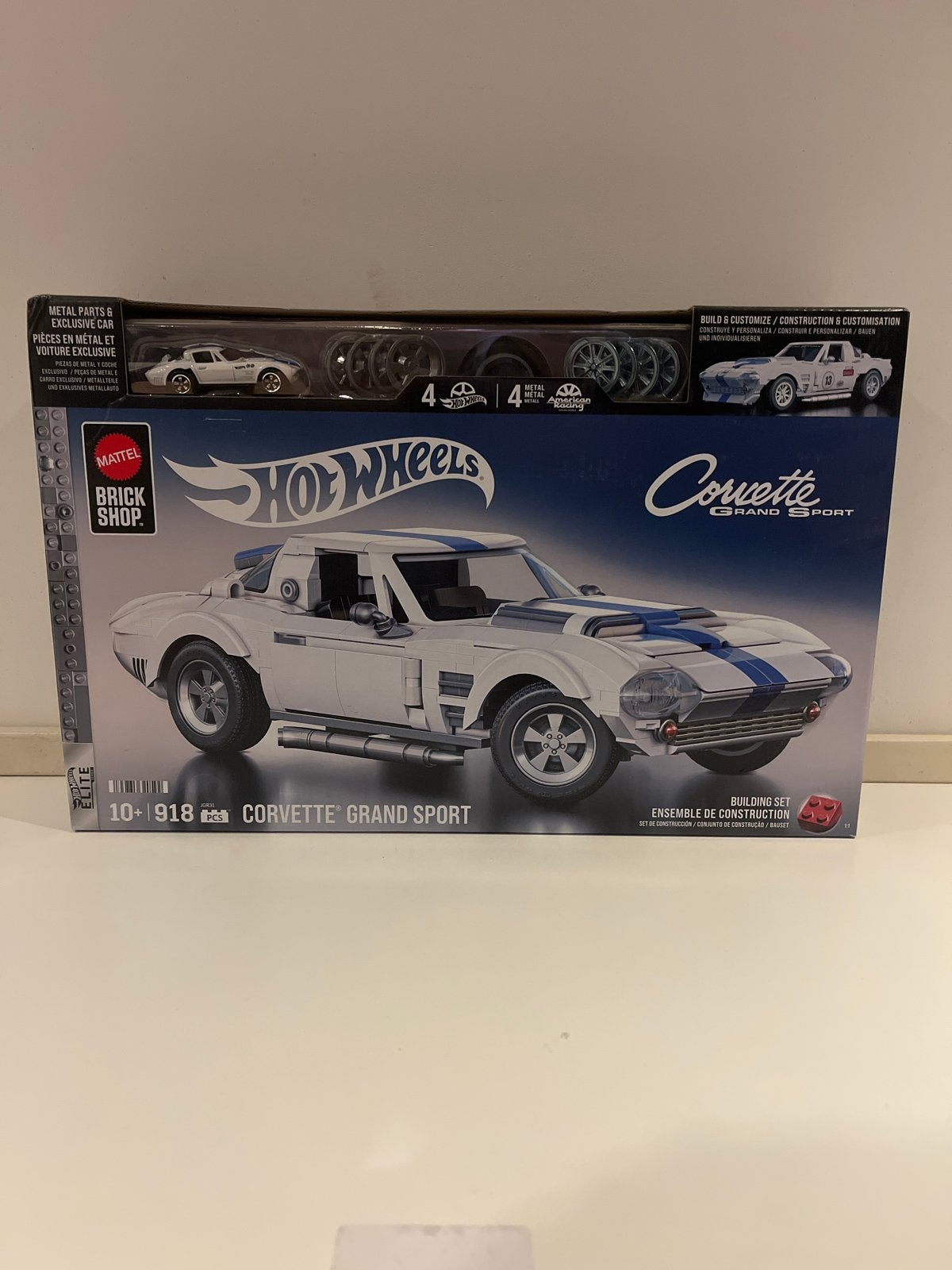 Hot Wheels Corvette Grand Sport Bouwpakket 1:16, Overige merken, Auto, 1:32 tot 1:50, Nieuw