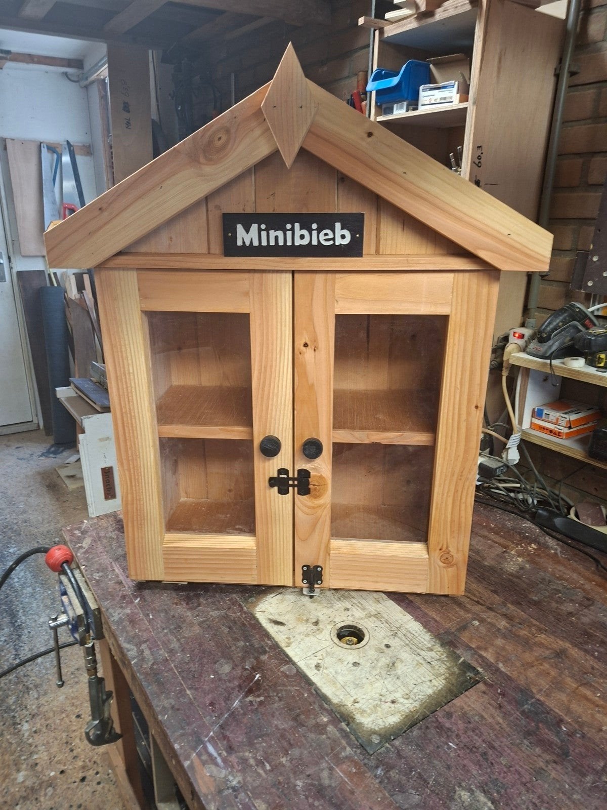Douglashouten Minibieb / Verkoopkastje, Ophalen, Nieuw