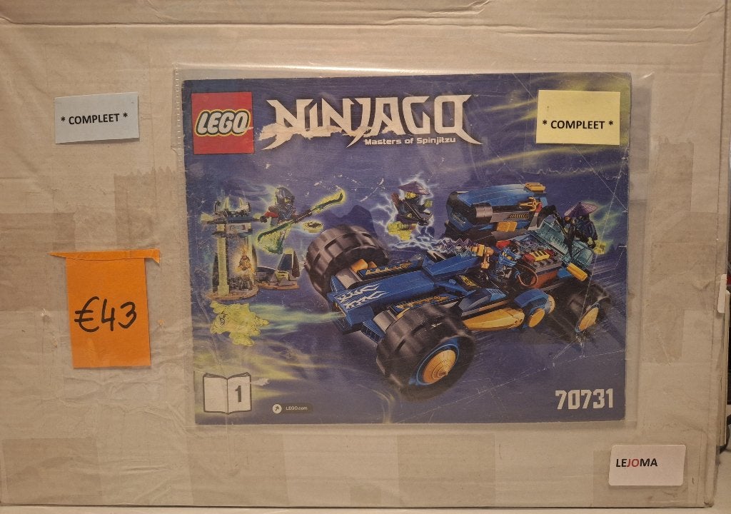 Legoset 70731 ninjago (no box), Ophalen of Verzenden, Gebruikt, Compleet