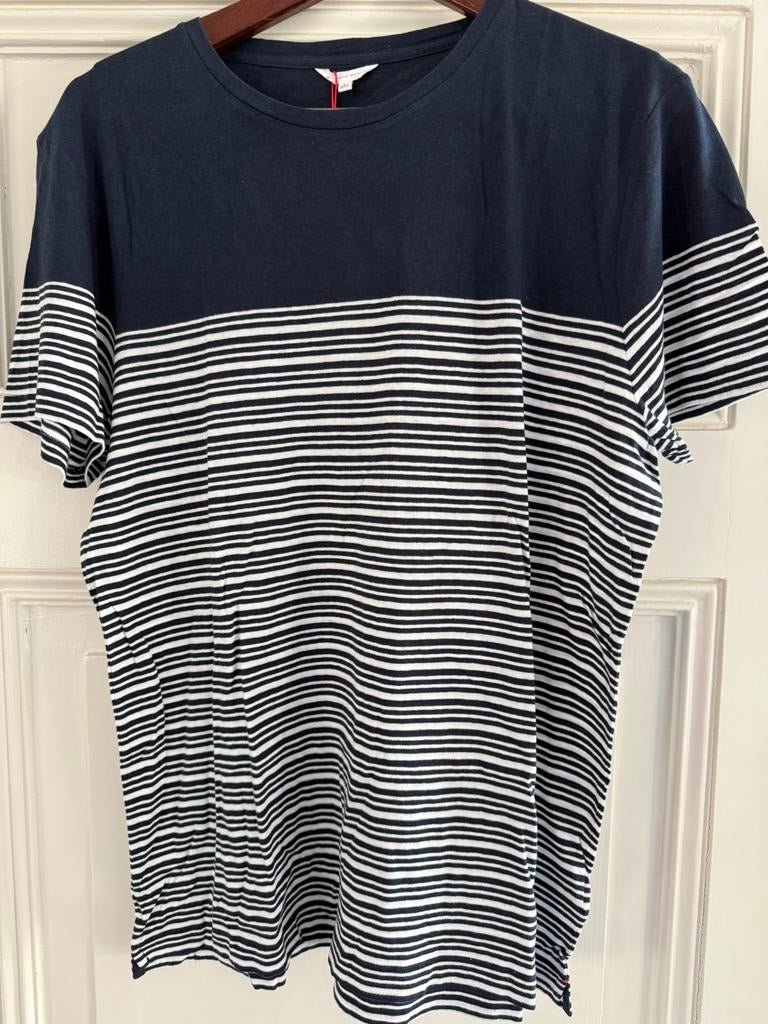 Orlebar Brown t-shirt, blauw, ongedragen, katoen en linnen., Ophalen of Verzenden, Nieuw, Maat 52/54 (L), Blauw