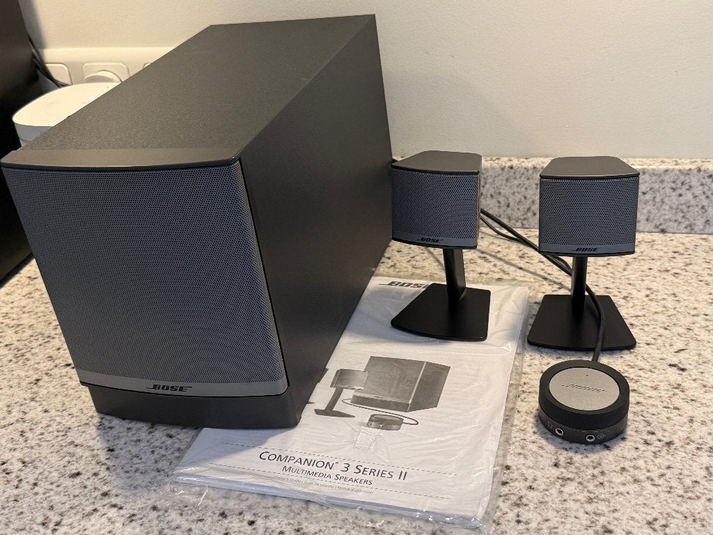 Bose Companion 3 Series II PC speakers met subwoofer, Computers en Software, Pc speakers, Ophalen, Gebruikt, Bose