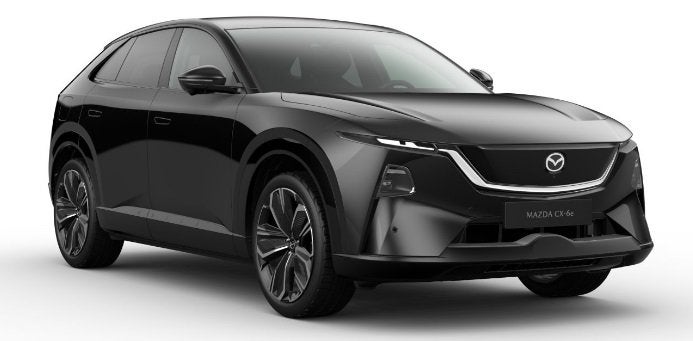 Mazda CX-6e Takumi 78 kWh NAVI | APPLE CARPLAY / ANDROID | P, Auto's, Automaat, Dealer onderhouden, Achterwielaandrijving, Zwart