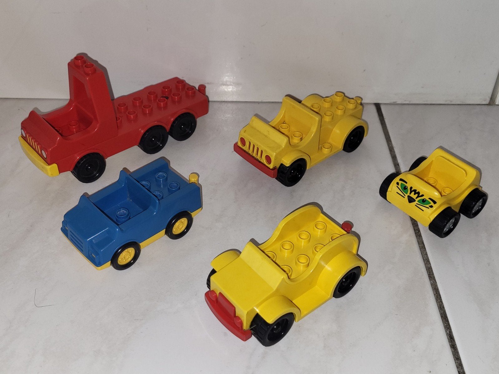 Duplo set met 5 auto's, Gebruikt, Ophalen of Verzenden, Duplo, Duplo