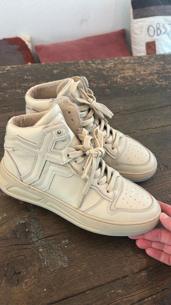 Bronx sneakers leer beige dames 38 nieuw, Kleding | Dames, Schoenen, Ophalen of Verzenden, Zo goed als nieuw, Beige, Sneakers of Gympen
