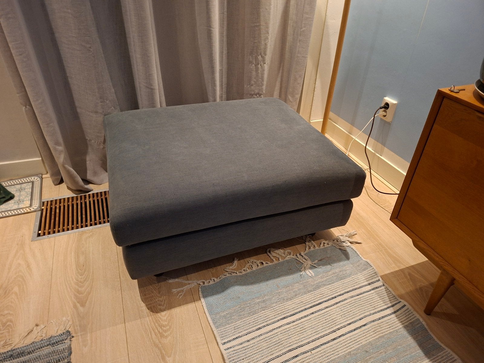 Sofa Company Douglas Hocker - Forest Dust Blue, Ophalen, Gebruikt, 75 tot 100 cm, 75 tot 100 cm