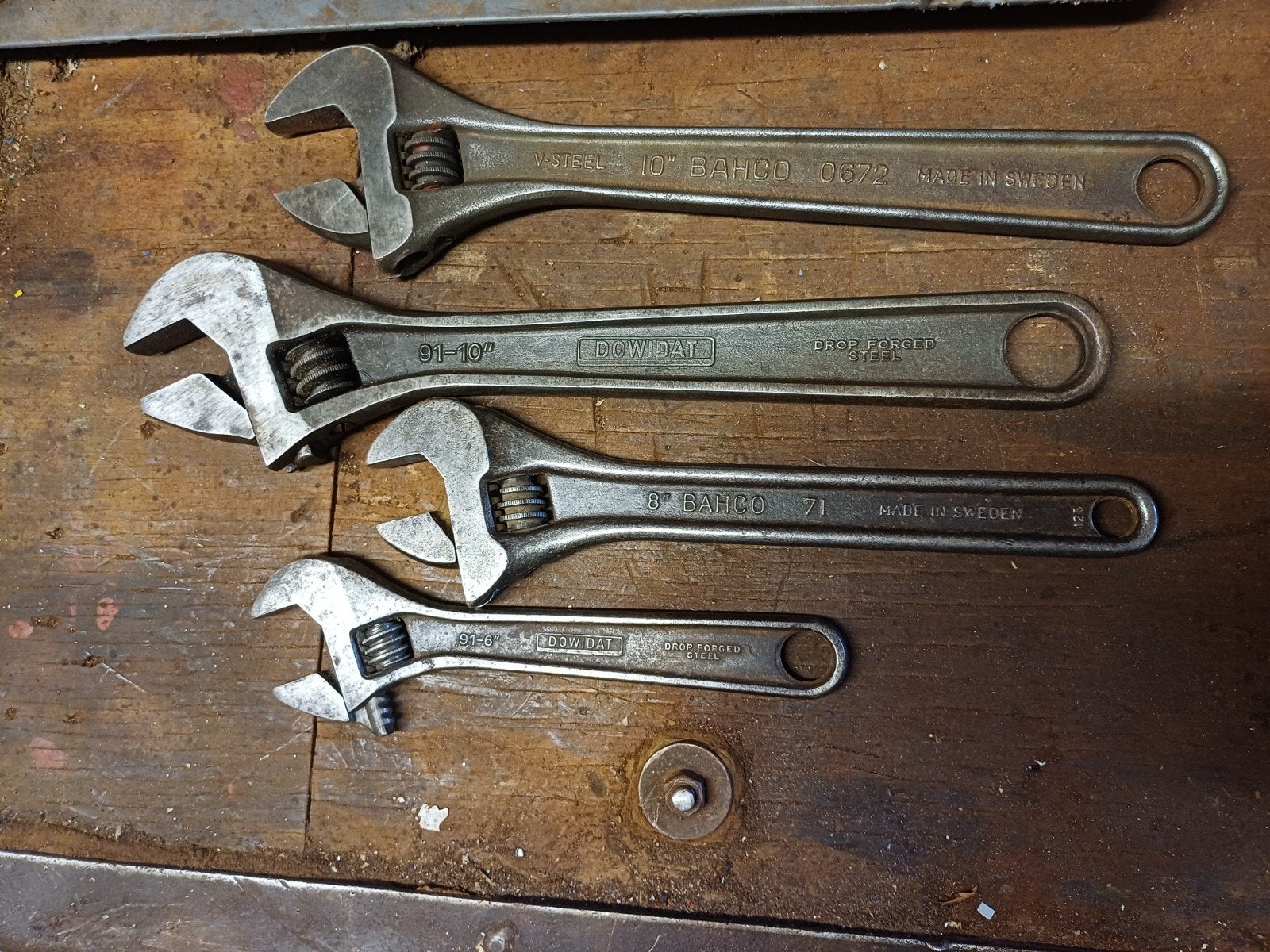 Verstelbare moersleutels - Bahco en Dowidat, Doe-het-zelf en Verbouw, Gereedschap | Handgereedschap, Ophalen of Verzenden, Gebruikt