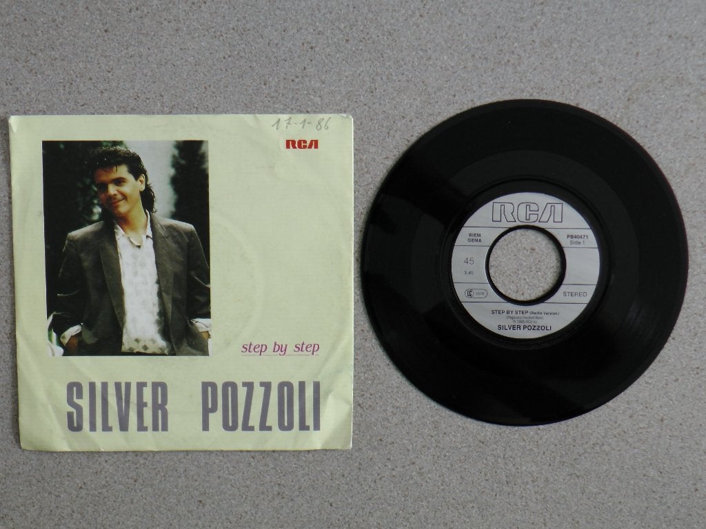 Silver Pozzoli - Step by step VINYL SINGLE, Gebruikt, 7 inch, Pop, Fotohoes