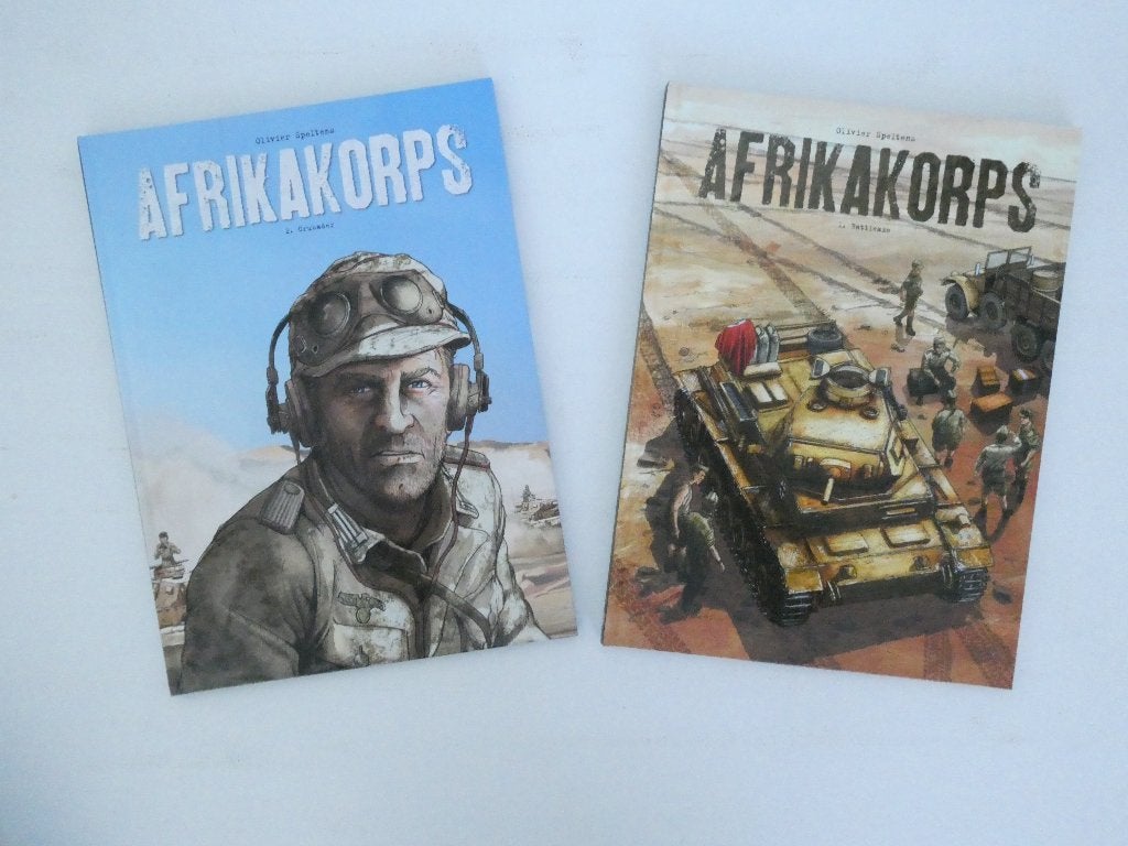 Afrikakorps ~ Set hardcovers 1 & 2, Meerdere stripboeken, Ophalen of Verzenden, Zo goed als nieuw, Olivier Speltens