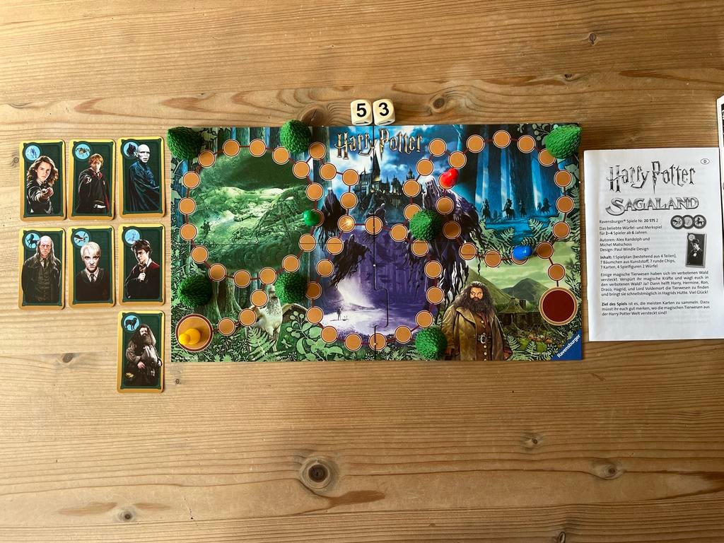 Harry Potter Sagaland bordspel, Drie of vier spelers, Ophalen of Verzenden, Zo goed als nieuw