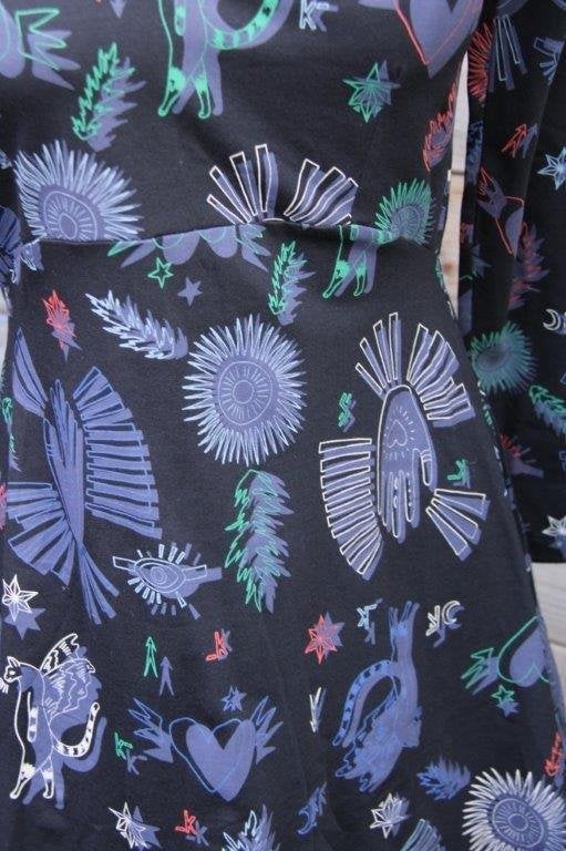 Jurk zwart/ kleur SKFK mt 38 nieuw Vaste prijs AANBIEDING, Zwart, Nieuw, Ophalen of Verzenden, Knielengte