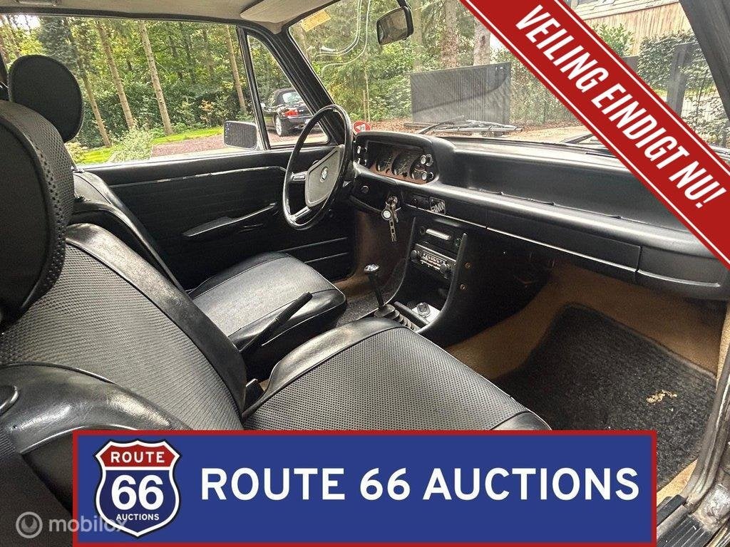 BMW 2002 Ti | 1975 | Route 66 Auctions, Auto's, Overige carrosserieën, Zwart, Bedrijf, Handgeschakeld